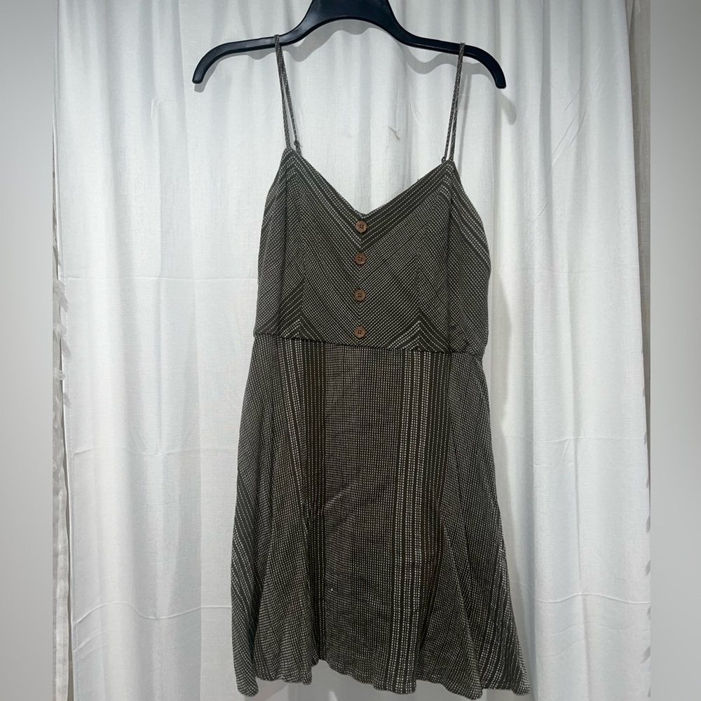 Mi Amore Olive Green Mini Dress - Size Large